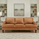 Ada Cognac Brown Leather Living Room Set