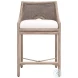 Adamo LiveSmart Peyton Pearl Performance Fabric Counter Height Stool