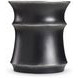 Maya Black And Silver Highlights Outdoor Round Accent Table