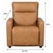 Adell Saddle Leather Lay Flat Power Recliner with Power Headrest and USB Charging