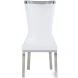 Adelle White Curved Back Side Chair Set of 2