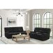 Merrick Black 90" Reclining Sofa