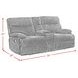 Merrick Black 79" Reclining Loveseat with Console