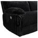 Merrick Black 90" Reclining Sofa