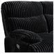 Merrick Black 90" Reclining Sofa