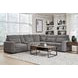 Kline Nightfall 6 Piece Modular Power Sliding Sectional with USB Charging and Console