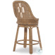 Antibes Wicker Swivel Counter Height Stool