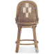 Antibes Wicker Swivel Counter Height Stool