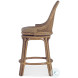 Antibes Wicker Swivel Counter Height Stool