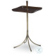 Casper Mahogany And Dark Antique Brass End Table