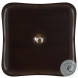 Casper Mahogany And Dark Antique Brass End Table