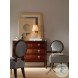 Casper Mahogany And Dark Antique Brass End Table