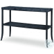Emile Black Cerused Shelf Table