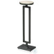 Pericles Limestone And Rustic Black Martini Table