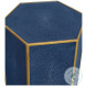 Romeo Indigo Shagreen Low Side Table