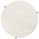 Felix Gray and White Round Marble Top Side Table