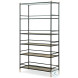 Tom Tom Glass And Rustic Black Etagere