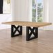 Magnolia Black 108" Extendable Rectangular Dining Table