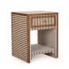 Kora Brown 1 Drawer Nightstand