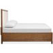 Ridgefield Russet and Cream King Upholstered Panel Bed