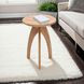 Aero Natural Round Accent End Table