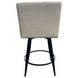 Metal Base Barstools Champagne Performance Fabric Swivel Bar Stool
