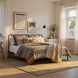 Metal Beds Matte Farmhouse King Metal Bed