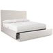 Highland Park Morel and Beige King Upholstered Storage Panel Sawyer Bed