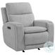 Aiden Dusty Gray Triple Power Glider Recliner with USB Port