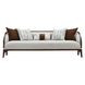 Houston Pebble and Walnut 92" Sofa