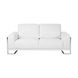 Mia Bella White 78" Loveseat