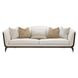 Paris Chic Cremini and Espresso 100" Sofa
