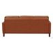 Cassian Nutmeg Leather 80" Sofa