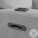 Aiden Dusty Gray Triple Power Glider Recliner with USB Port