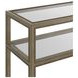Glaze Quartz Rectangular Glass Top Console Table