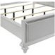Stardust White California King Upholstered Panel Bed with LED