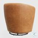 Sienna Vintage Caramel Leather Swivel Club Chair