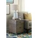Crawford Trunk Light Stain Rectangular Chairside Table