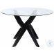Amalie Black Round Dining Table