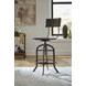 Hidden Treasures Rocco Brown Adjustable Barstool