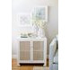 Alden White Lacquer 2 Door Cabinet