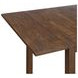 Alexa Espresso and Brown Upholstered 3 Piece Dining Set with Drop Leaf Table