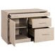 Marlowe Polished Limestone Credenza Home Office Set