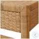 Reed Rattan 1 Drawer End Table