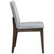 Kody Stone Gray Upholstered Dining Chair Set of 2