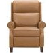 Amber Santa Fe Brandy Leather Push Thru The Arms Recliner