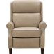 Amber Cashmere Stone Leather Push Thru The Arms Recliner