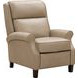 Amber Cashmere Stone Leather Push Thru The Arms Recliner