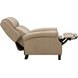 Amber Cashmere Stone Leather Push Thru The Arms Recliner