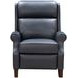 Amber Santa Fe Ocean Leather Power Recliner with USB Charging